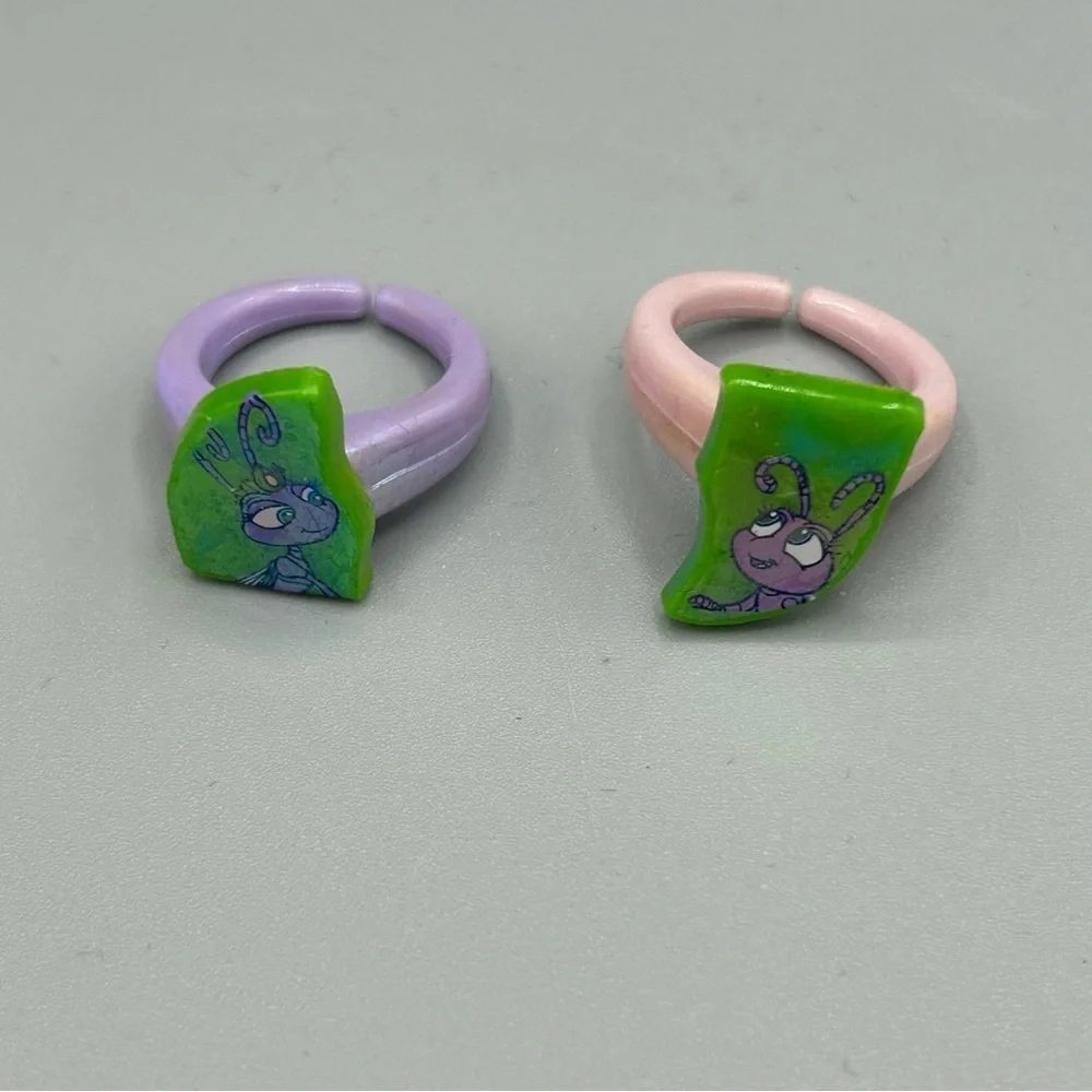 Antz Movie Kids Rings Set Adjustable Bug